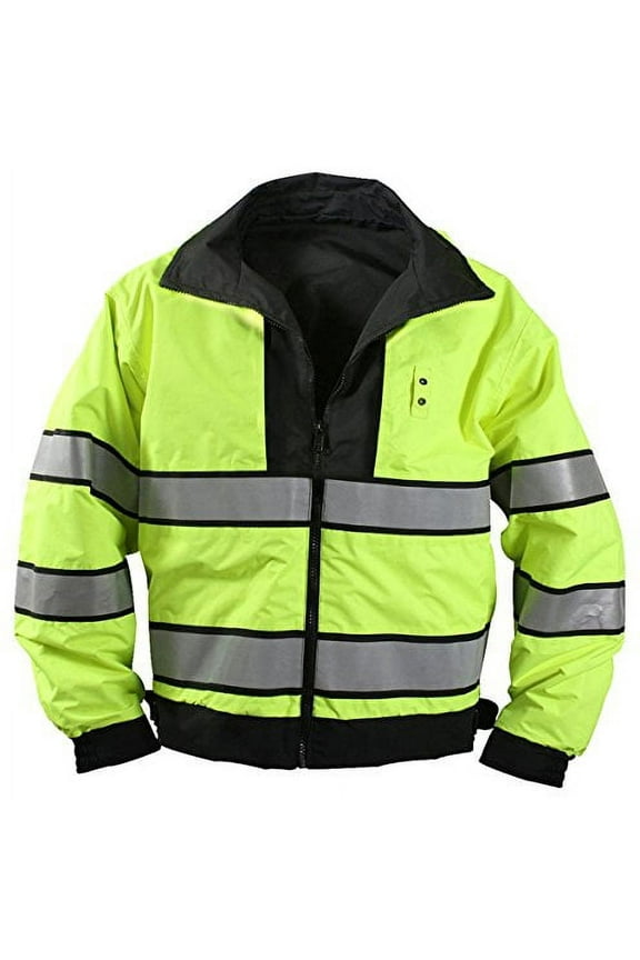 10136 Men Reversible Hi-visibility Uniform Jacket - Medium