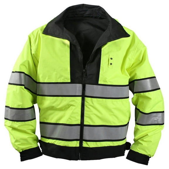 Rothco 10137 Men Reversible Hi-visibility Uniform Jacket - Large