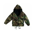 thumbnail image 1 of Rothco 9721 Men Reversible Lined Jacket with Hood, Woodland Camo - Small, 1 of 2