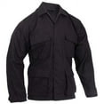 thumbnail image 1 of Rothco Rip-Stop B.D.U. Shirt (100% Cotton Rip-Stop), Black, L, 1 of 2