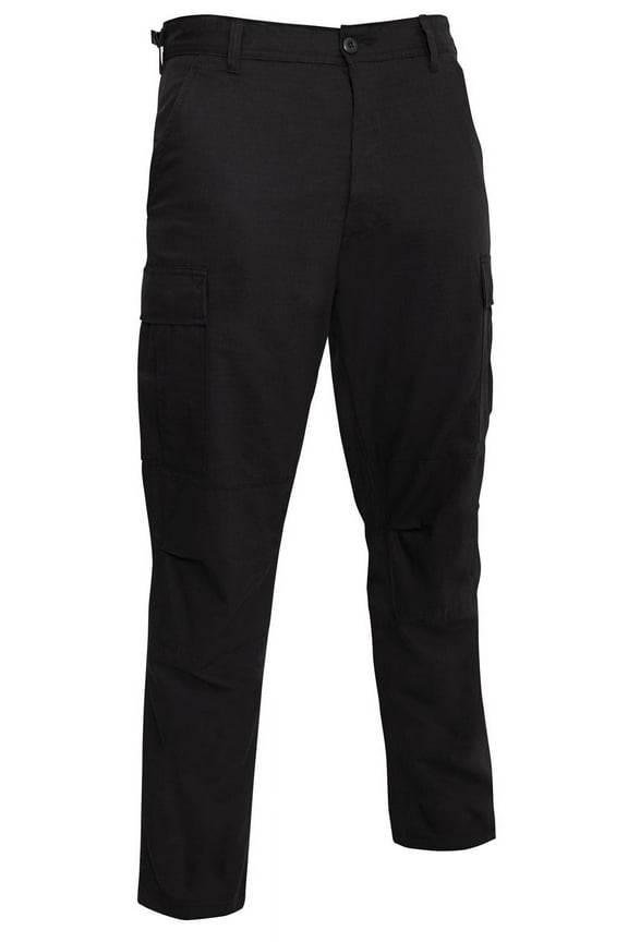 Rip-Stop BDU Pants, Black, 5XL (55"-59" Waist)