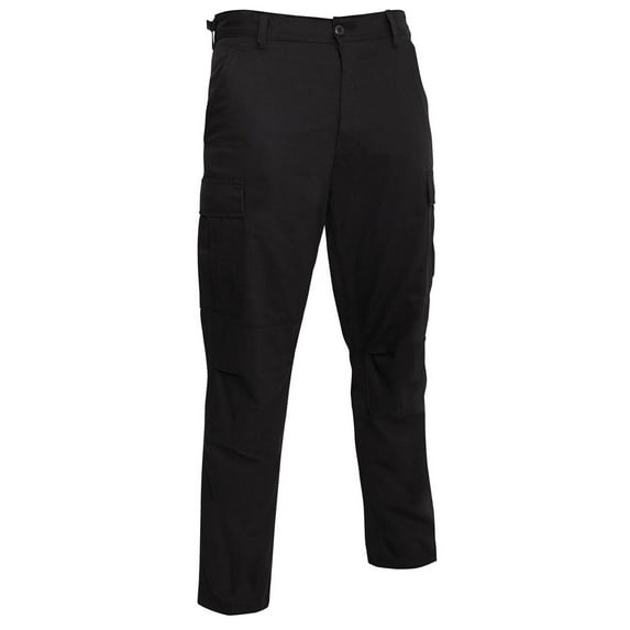 Rothco Rip-Stop BDU Pants, Black, L - Long (35"-39" Waist)