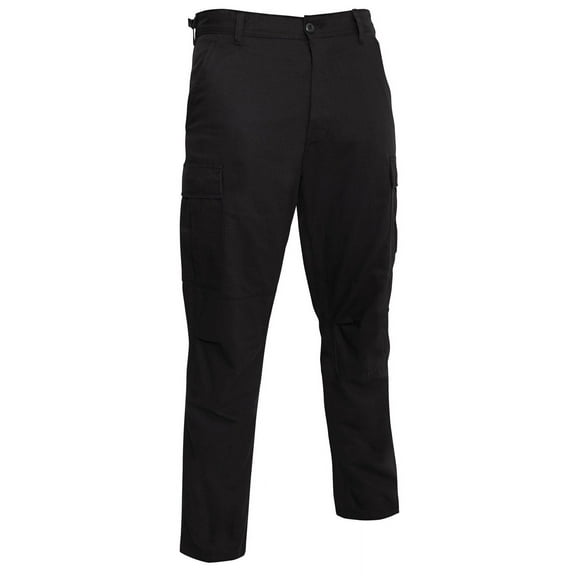 Rothco Rip-Stop BDU Pants, Black, XS (23"-27" Waist)