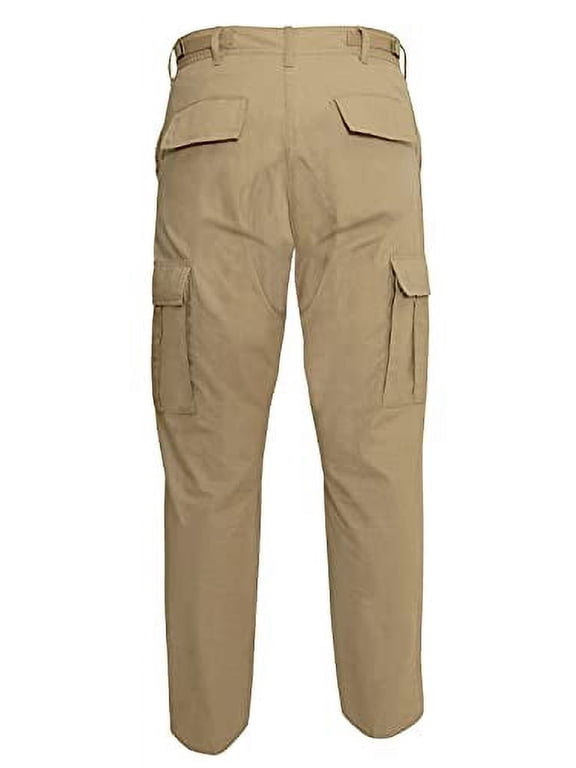 Rip-Stop BDU Pants, Khaki, S (27"-31" Waist)