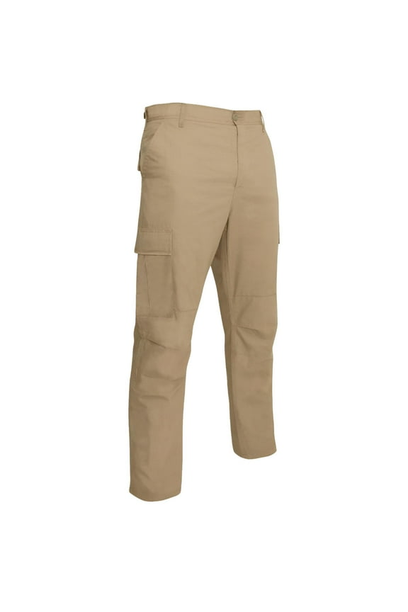 Rip-Stop BDU Pants, Khaki, XL (39"-43" Waist)