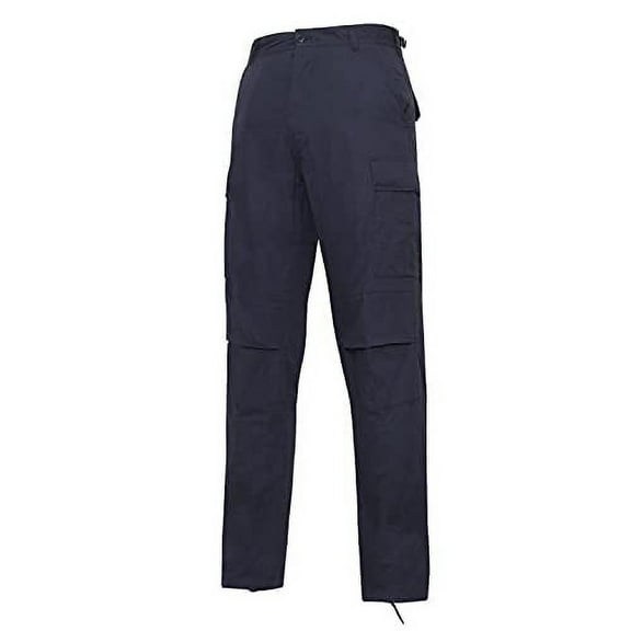 Rothco Rip-Stop BDU Pants, Midnight Navy Blue, M (31"-35" Waist)