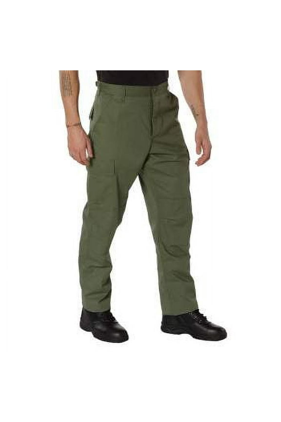 Rip-Stop BDU Pants, Olive Drab, L (35"-39" Waist)