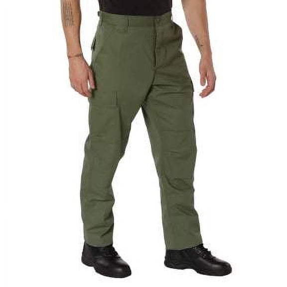 Rothco Rip-Stop BDU Pants, Olive Drab, S (27"-31" Waist)