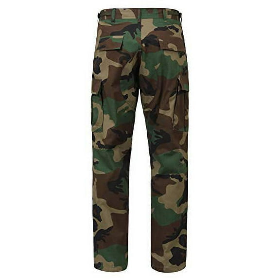 Rothco Rip-Stop BDU Pants, Woodland Camo, 2XL (43"-47" Waist)