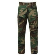 Rothco Rip-Stop BDU Pants, Woodland Camo, 3XL 47"-51" Waist