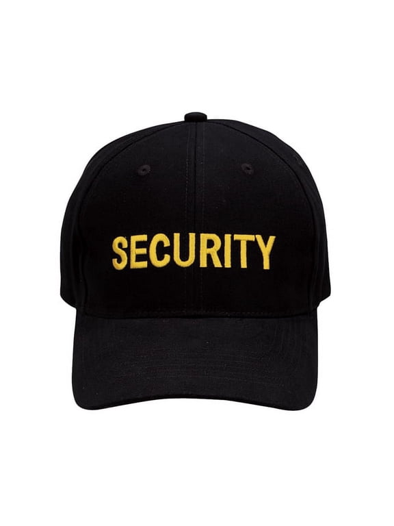 Security Supreme Low Profile Insignia Cap | Security Guard Hat, Black & Gold
