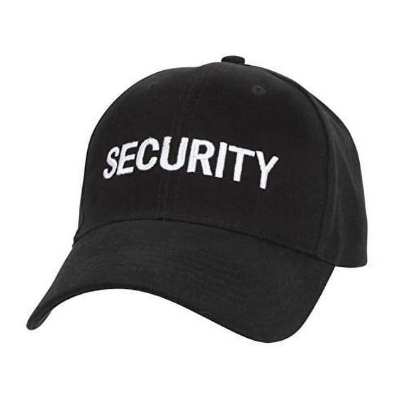 Rothco Security Supreme Low Profile Insignia Cap | Security Guard Hat, Black & White
