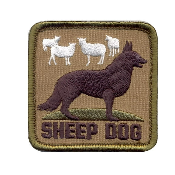 Rothco Sheep Dog Patch with Hook Backing, 2.5" x 2.5"