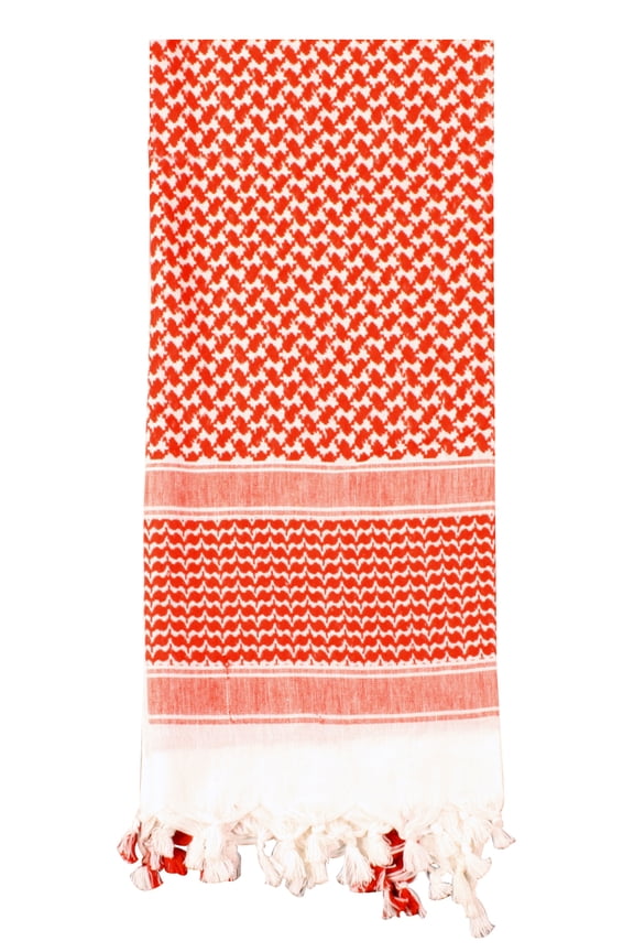 Shemagh Desert Keffiyeh Scarf, Red / White