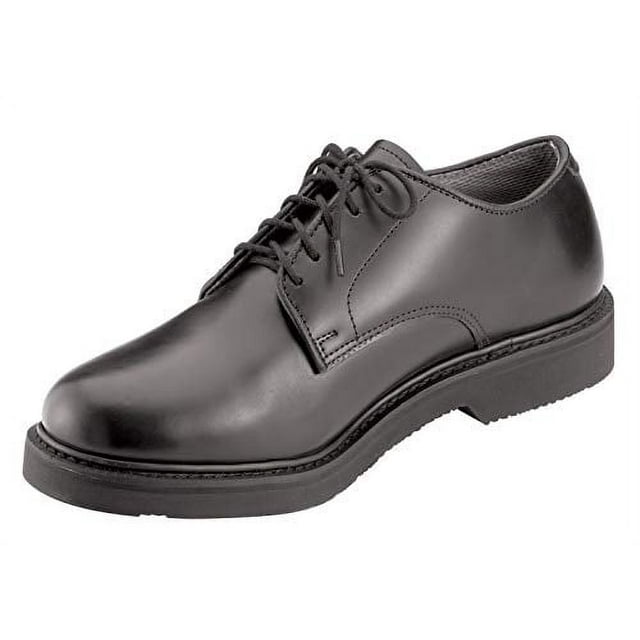 Rothco Soft Sole Uniform Oxford/Leather Shoe, Black, 5.5