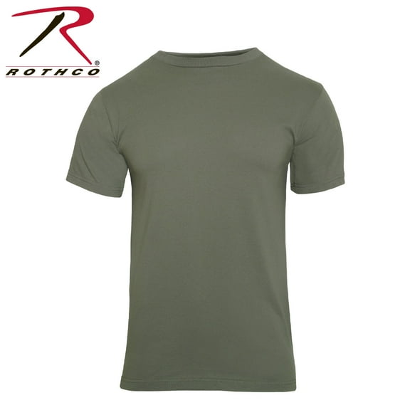 Rothco Solid Color 100% Cotton T-Shirt,Foliage Green,S