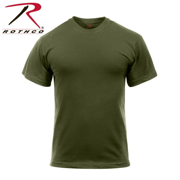 Rothco Solid Color 100% Cotton T-Shirt,Olive Drab,M