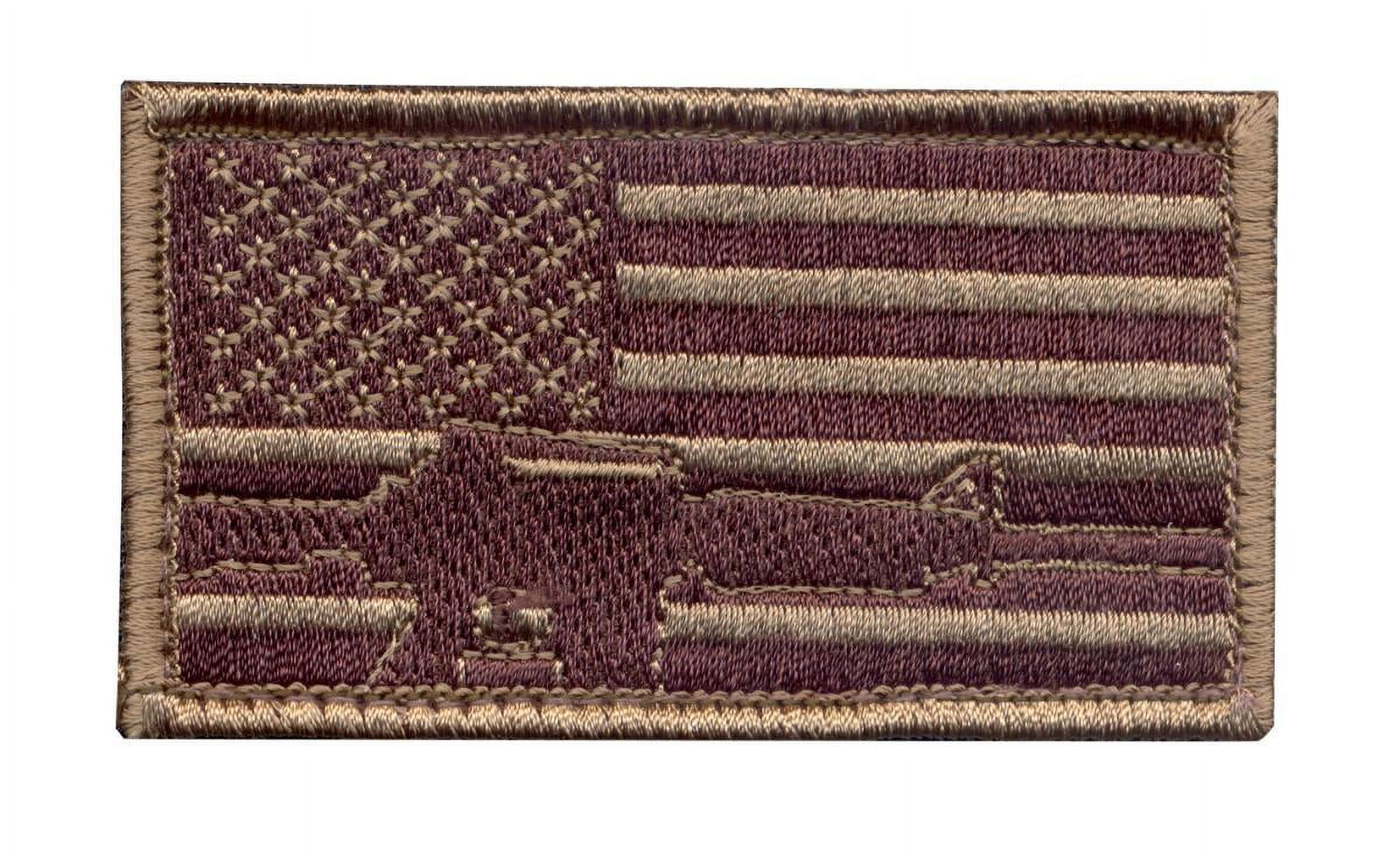 ROTHCO american Flag Patch - Hook Back BLACK BORDER | Army surplus