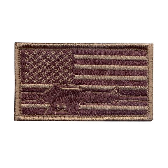 Rothco Subdued Flag/Rifle Hook Backing Patch