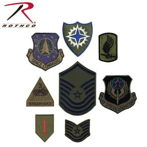 Rothco Subdued Military Assorted Military Patches Pieces Per Pack : 500 pieces