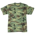 thumbnail image 1 of Rothco 7308 Men Woodland Camo Short Sleeve T-Shirt with Pocket - 3XL, 1 of 3