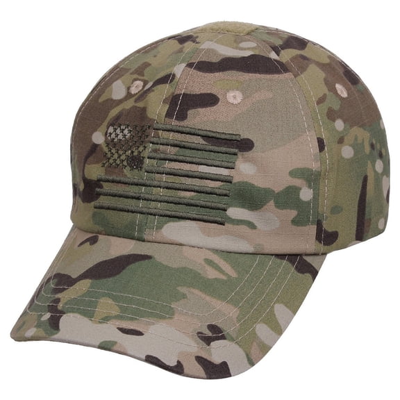 Rothco 14539 Tactical Operator Caps with US Flag, MultiCam