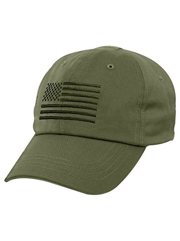 Tactical Operator Cap with US Flag, Olive Drab
