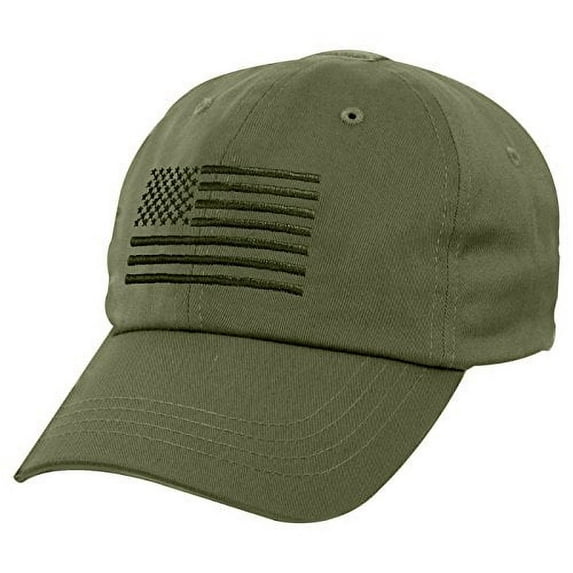 Rothco Tactical Operator Cap with US Flag, Olive Drab