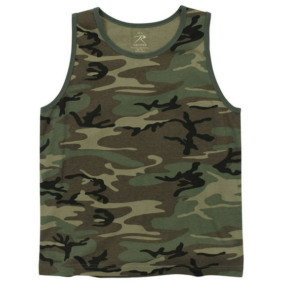 Rothco Tank Top, Vintage Woodland Camo, 2X