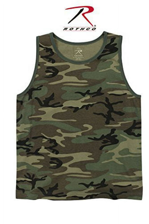 Tank Top, Vintage Woodland Camo, Small