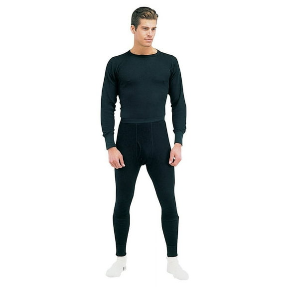 Rothco Thermal Knit Underwear Bottoms - Men's, Extra Large, Black