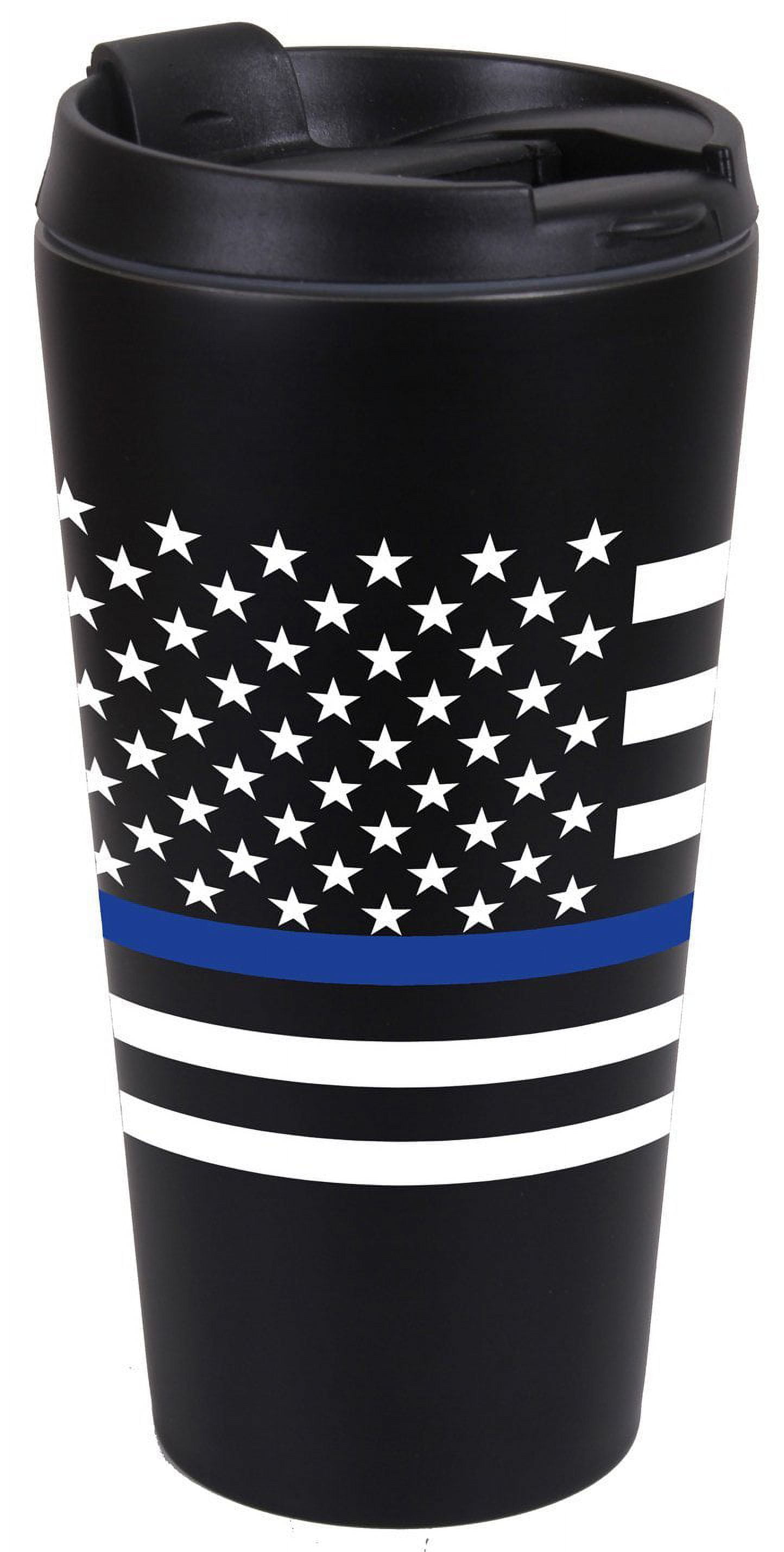 Rothco Thin Blue Line Flag Travel Mug Walmart Business Supplies