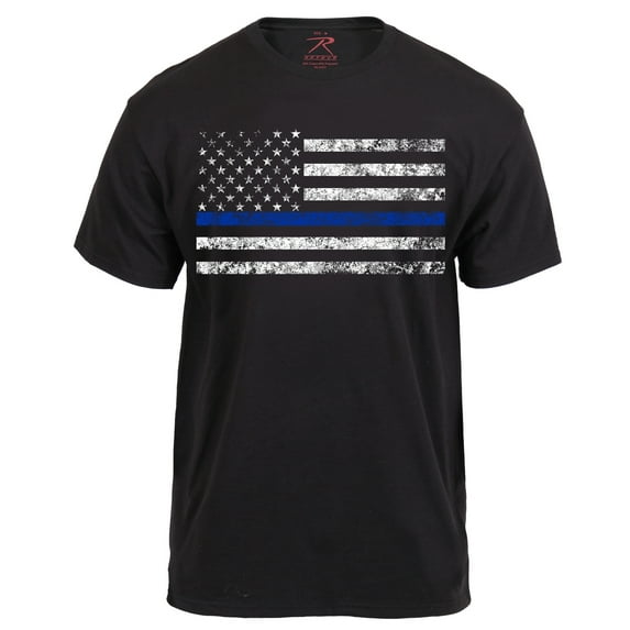 Rothco Thin Blue Line T-Shirt, Black