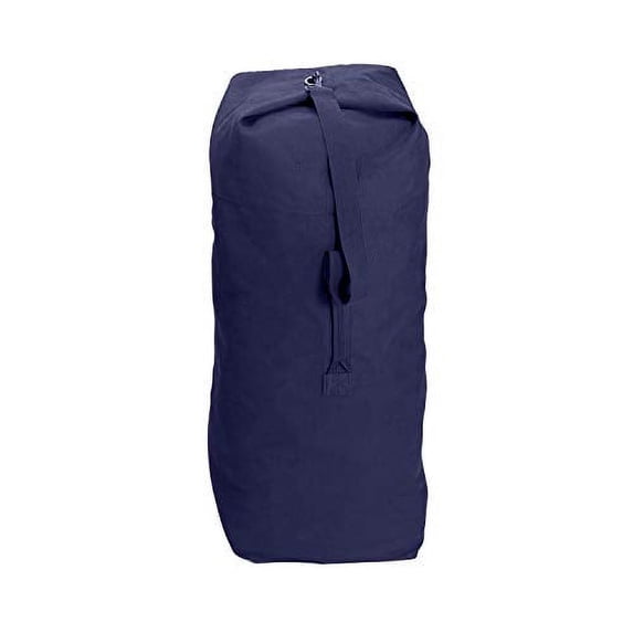 Rothco Top Load Canvas Duffle Bag, Navy Blue, 21" x 36"
