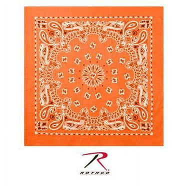 Rothco Trainmen Bandana 22 x 22 Inches - Orange