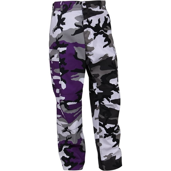 Rothco Two-Tone Camo BDU Pants, Ultra Violet Purple / City Camo, 2X-Large