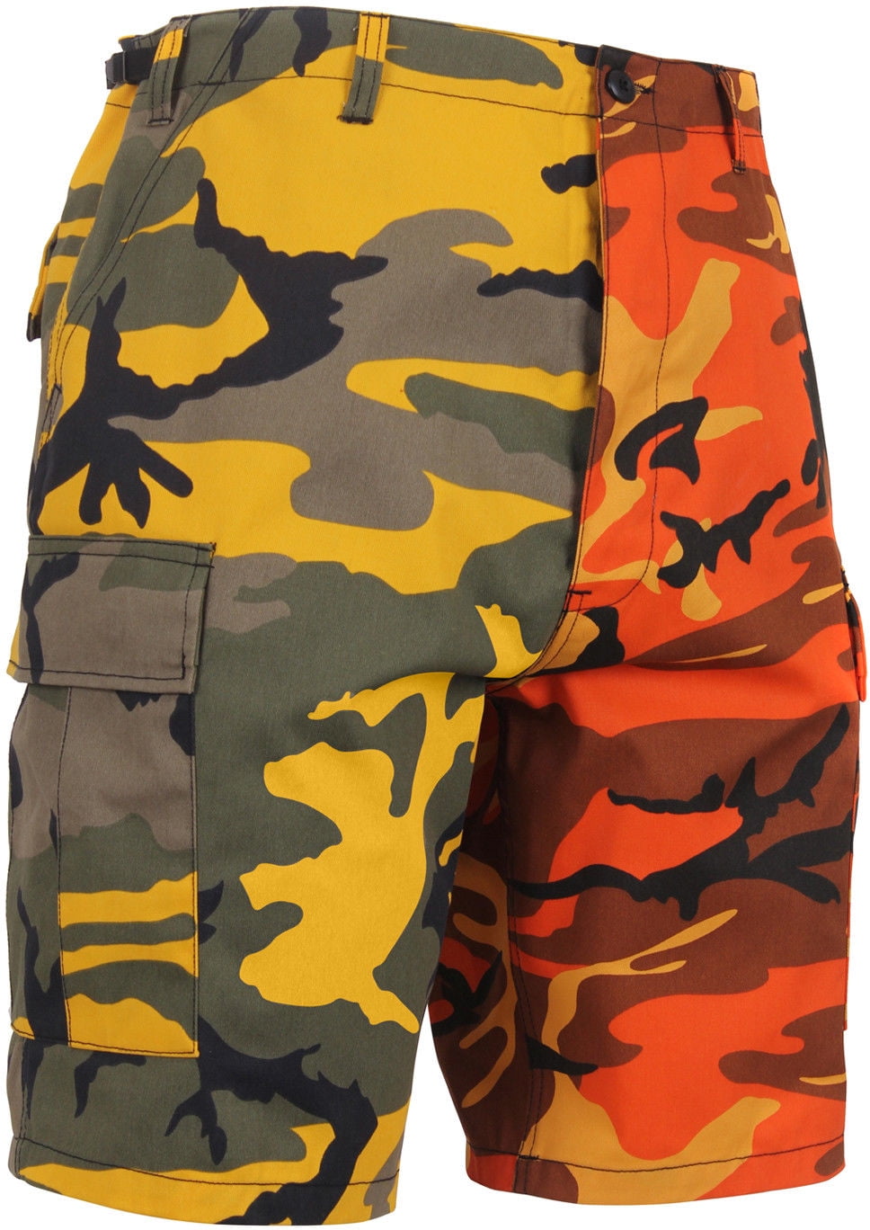 Two Tone Camo Cargo Shorts Military Fatigues Army Tactical BDU 6-Pocket ...