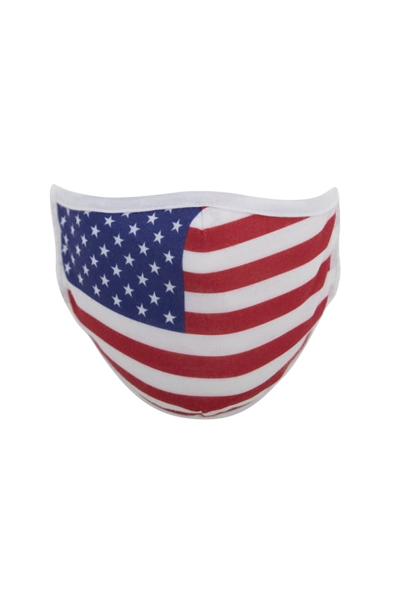US Flag Reusable 3 Layer Facemask