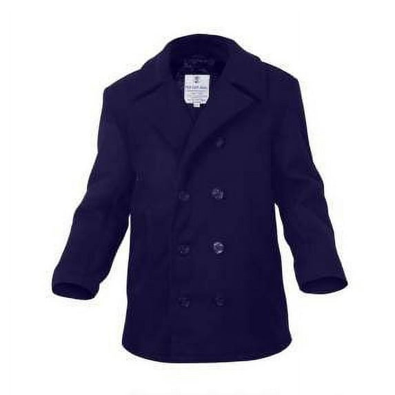 Rothco US Navy Type Pea Coat, Navy Blue, XL