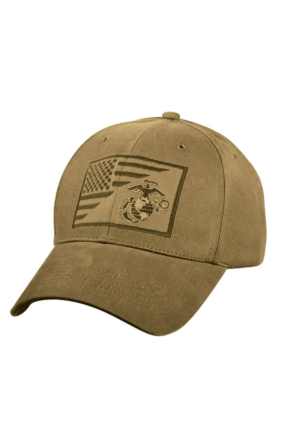 USMC Eagle, Globe and Anchor / US Flag Low Pro Cap