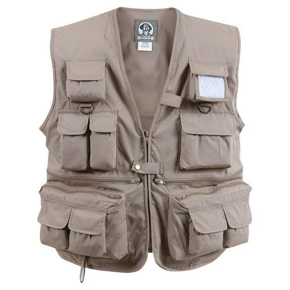 Rothco 8472 Men Uncle Milty Travel Vest, Khaki - Extra Large