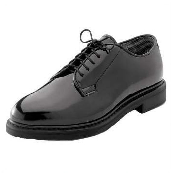 Rothco Uniform Hi-Gloss Oxford Dress Shoe,Wide,8