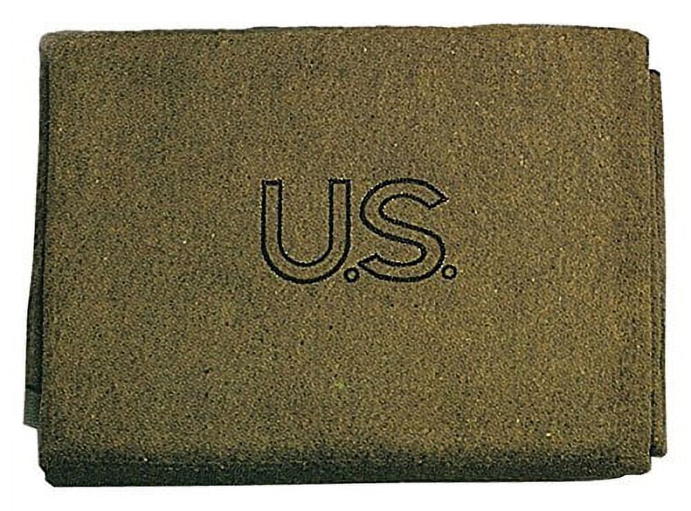 Olive Drab 70% Wool U.S. Stamped Blanket