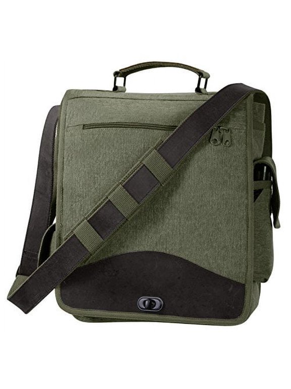 Vint Canvas M-51 Engineers Bag-Od/Leather
