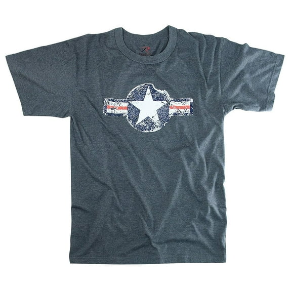 Rothco 7206 Men Vintage Air Corps Short Sleeve T-Shirt, Blue - 2XL