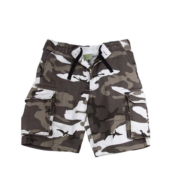 Rothco Vintage Camo Paratrooper Cargo Shorts, City Camo, 2XL