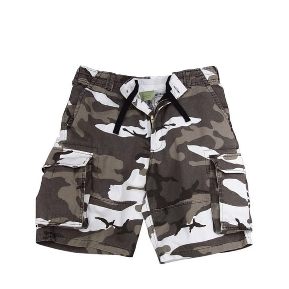 Rothco Vintage Camo Paratrooper Cargo Shorts, City Camo, XL