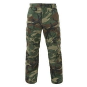 Rothco Vintage Paratrooper Cargo Fatigue Pants,Woodland Camo