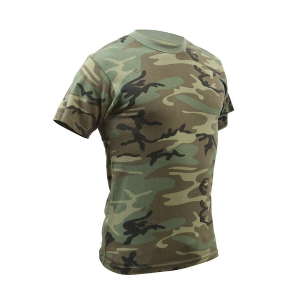 Rothco Vintage Camo T-Shirts, Woodland Camo, 2XL