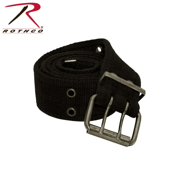 Rothco Vintage Double Prong Buckle Belt,Black,L